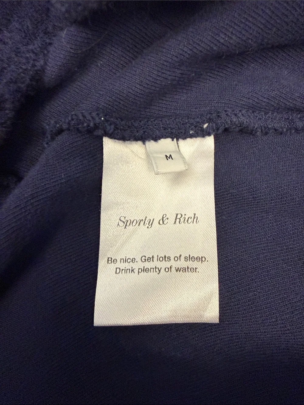 Sporty & Rich x Prince Sporty Terry Short in Navy/White